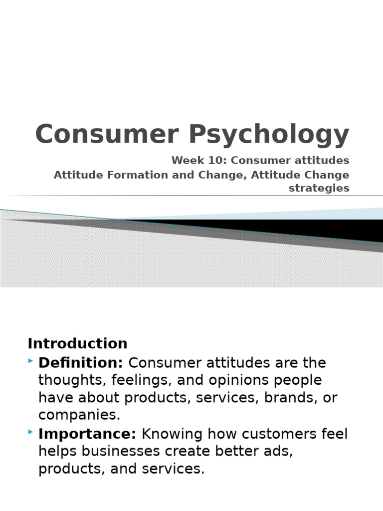 Understanding Consumer Attitudes | PDF | Attitude (Psychology ...