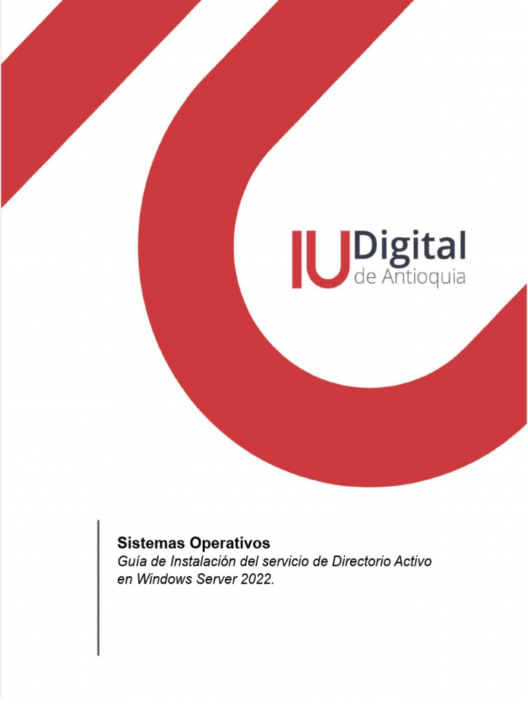 Instalar Active Directory en Windows Server 2022 | PDF | Directorio ...