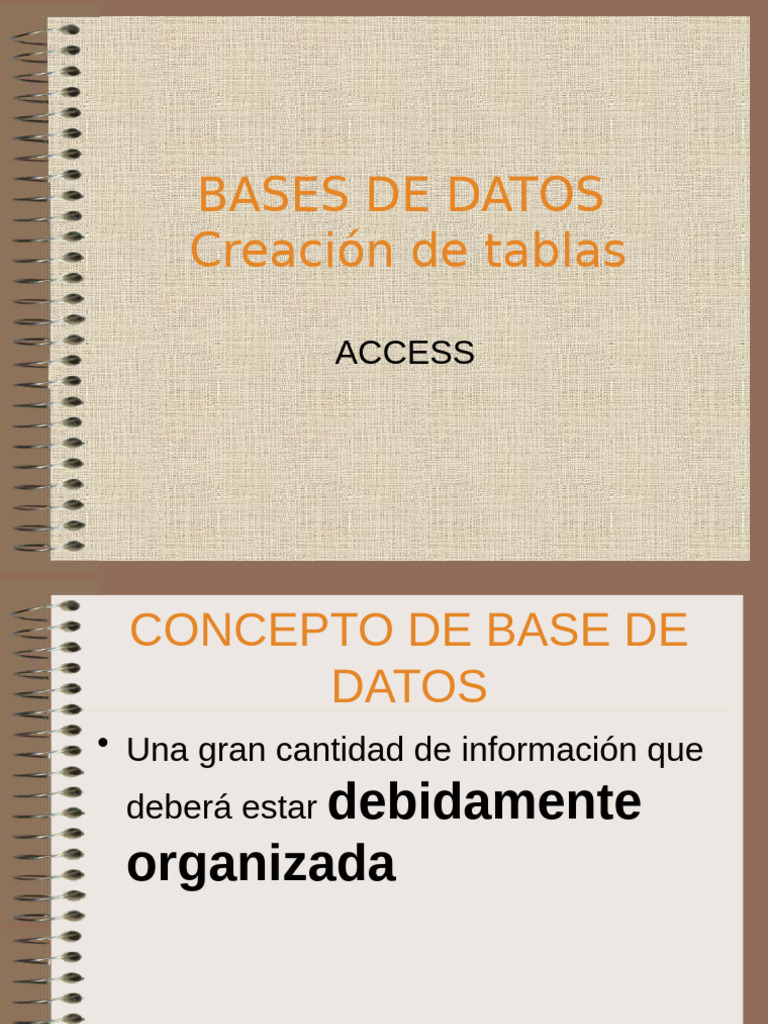 Introducción a Bases de Datos en Access | PDF | Bases de datos ...