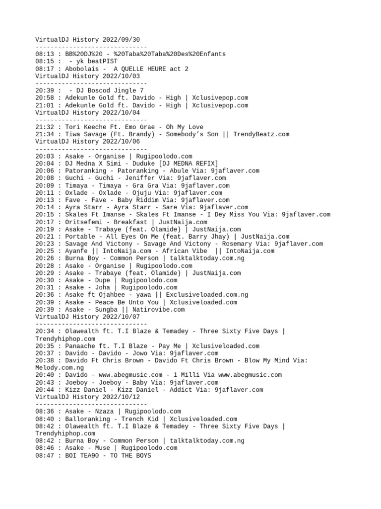 Track List | PDF | Musicians