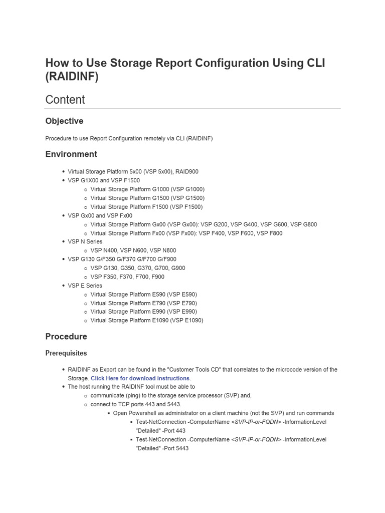 RAIDINF CLI Storage Report Guide | PDF | Command Line Interface | Tag ...