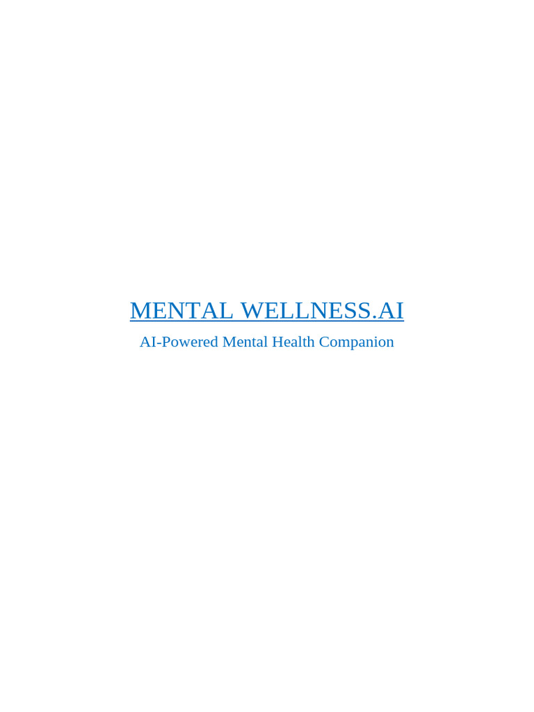 AI-Driven Emotional Support Chatbot | PDF | Mental Health | Machine ...