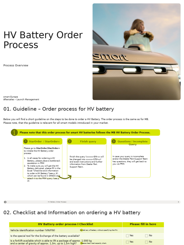 HV Battery Process Launch-Letter 1.0 | PDF | Forklift | Motor Vehicle