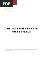 Download The Analysis of Steve Jobss Speech by Du Ovidiu Ionel SN88441174 doc pdf