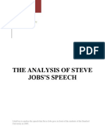 The Analysis of Steve Jobs's Speech