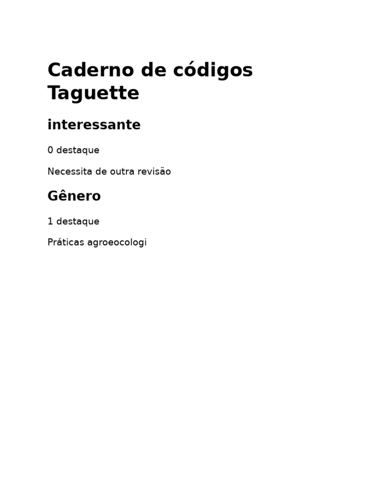 Codebook | PDF
