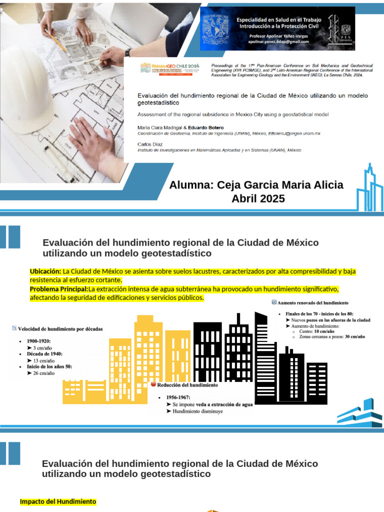 Hundimiento CDMX | PDF | Ciencias de la Tierra