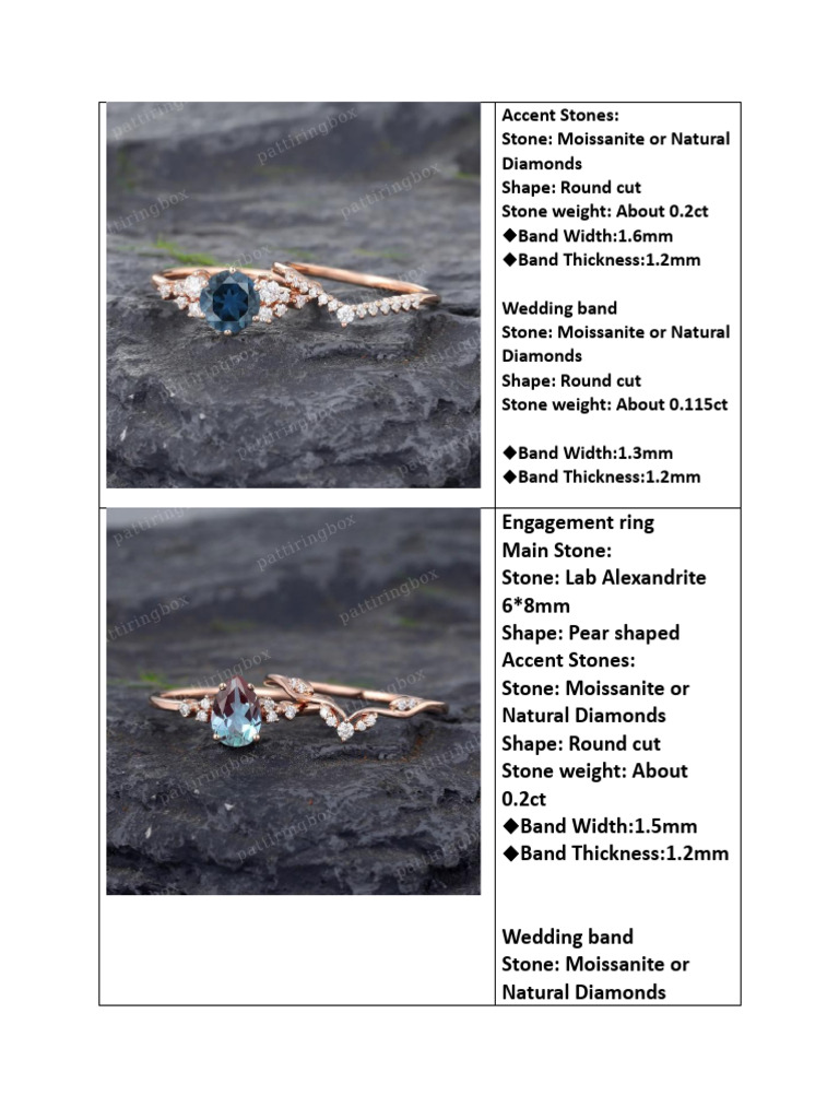 Unique Engagement & Wedding Rings Collection | PDF | Minerals ...