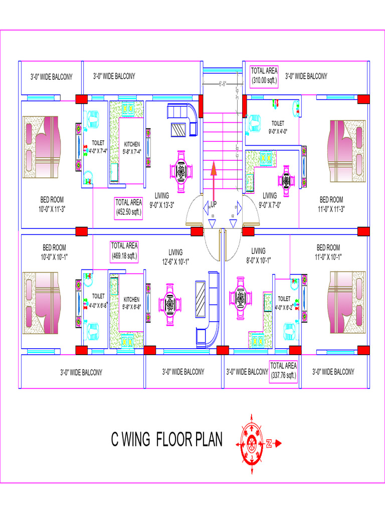 C Wing Floor Plan Dimensions | PDF