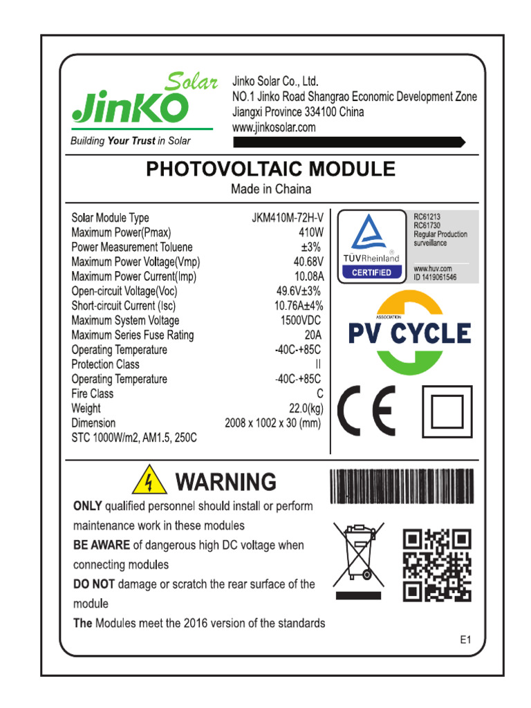 Jinko Solar Panel Logo | PDF