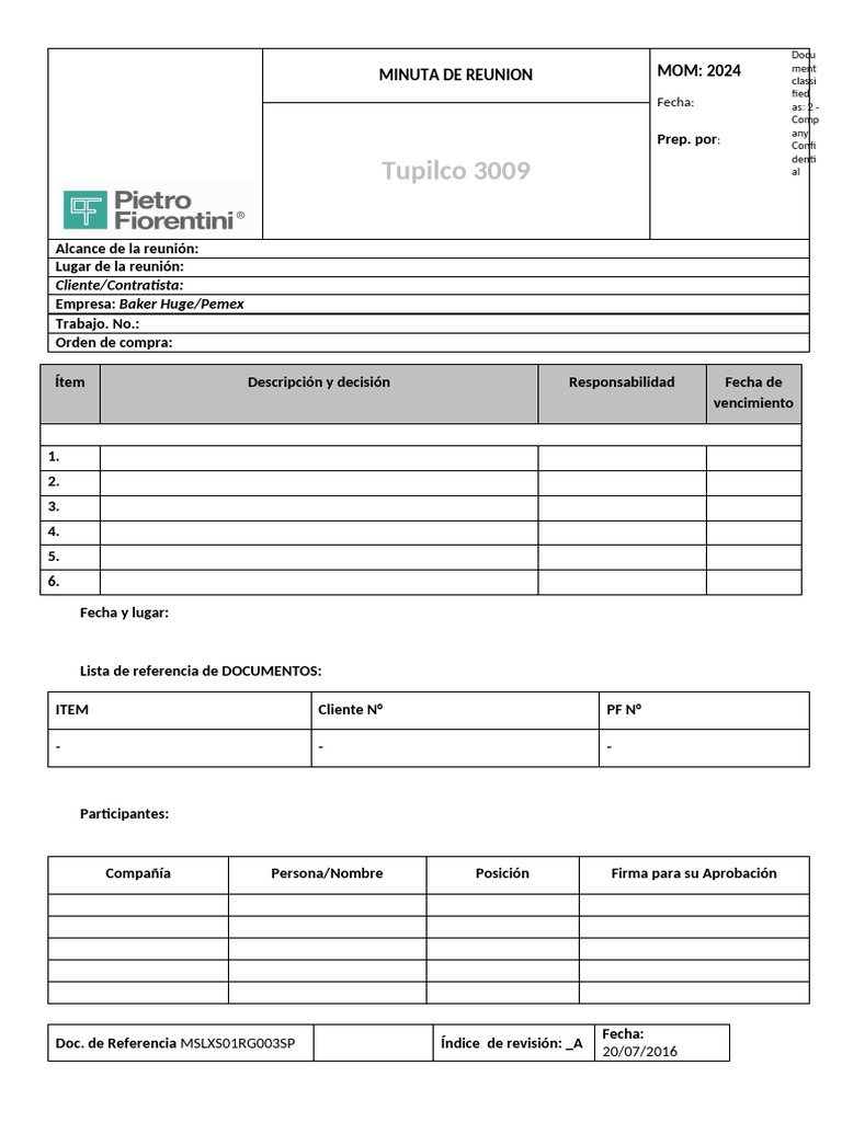 MSLXS01RG003SP - A Minuta de Reunion Tupilco3016 | PDF
