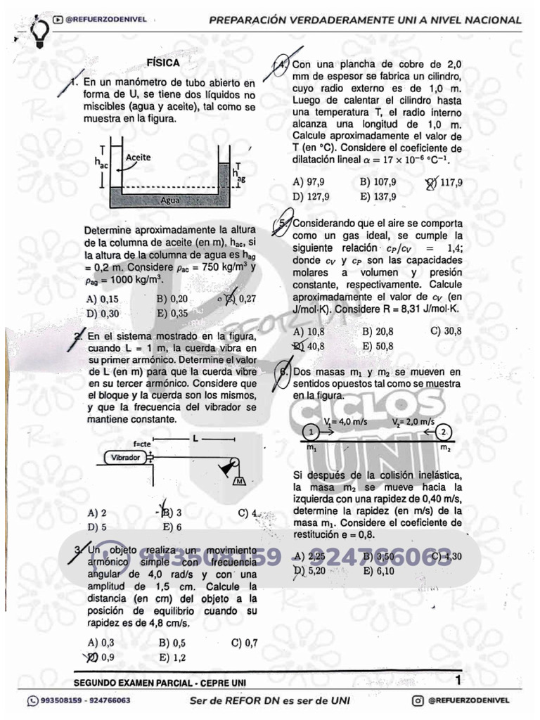 2do Parcial CepreUNI 2025-2 | PDF