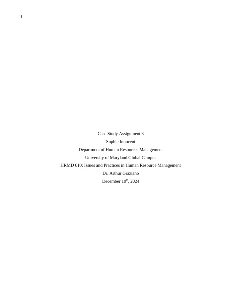 Case Study Assignment 3 | PDF | Change Management | Layoff