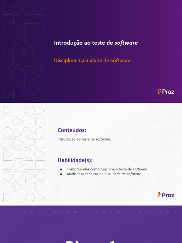 Tema 1 Qualidadede Software Desenvolvimentode Sistemas PROZ | PDF ...