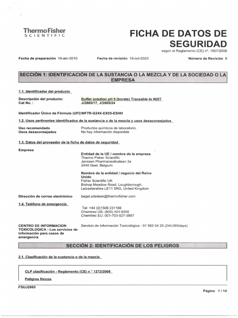 Buffer Solution PH9 | PDF