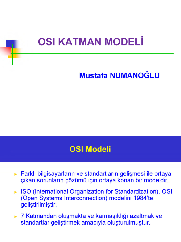 OSI Katman Modeli | PDF