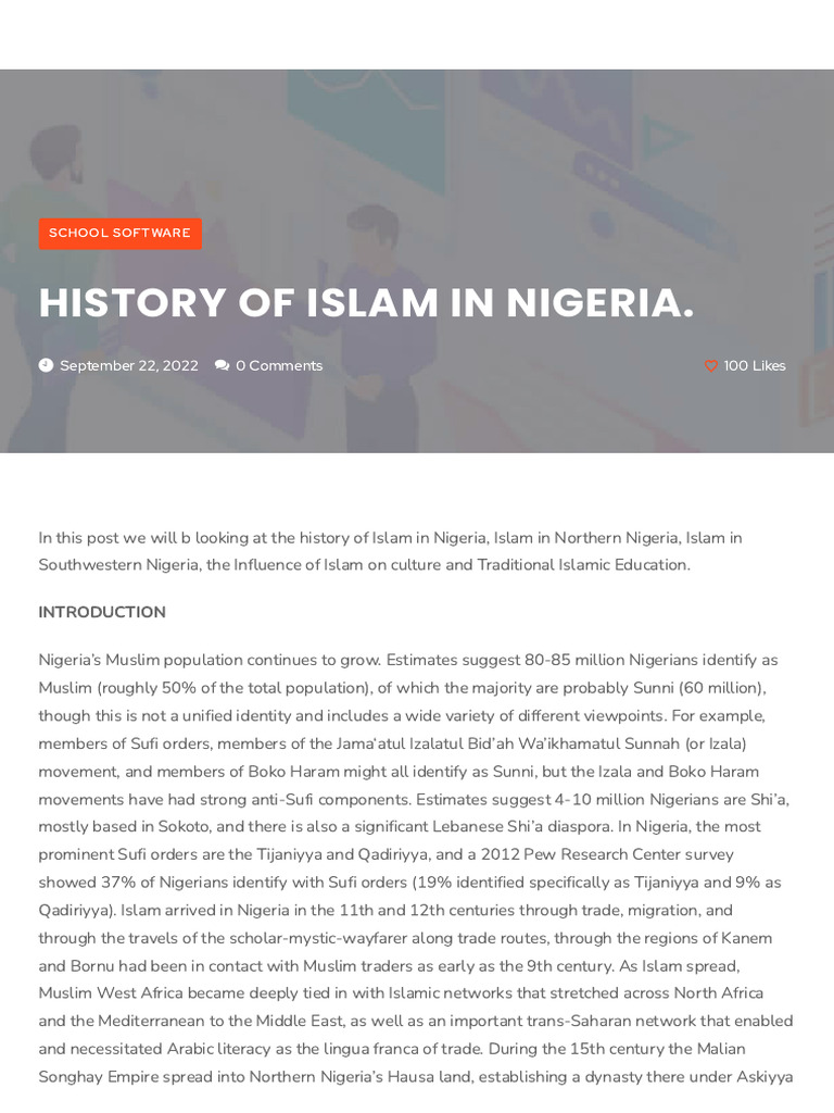 History of Islam in Nigeria | PDF | Abrahamic Religions