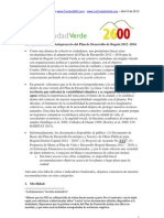 Recomendaciones La Ciudad Verde y Combo2600 Al Plan de Desarrollo de Bogotá