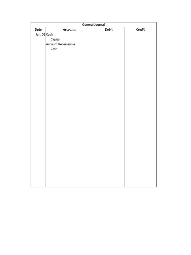 General Journal Overview and Templates | PDF