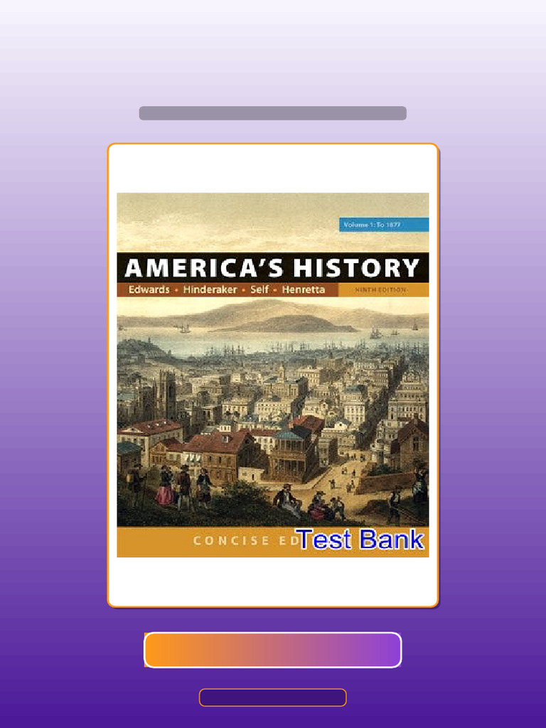 Americas History Concise Edition Volume 1 9th Edition Edwards Ebook and ...
