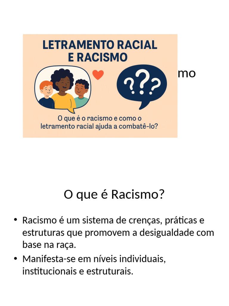 Letramento Racial e Racismo Ludico Completo | PDF | Racismo ...