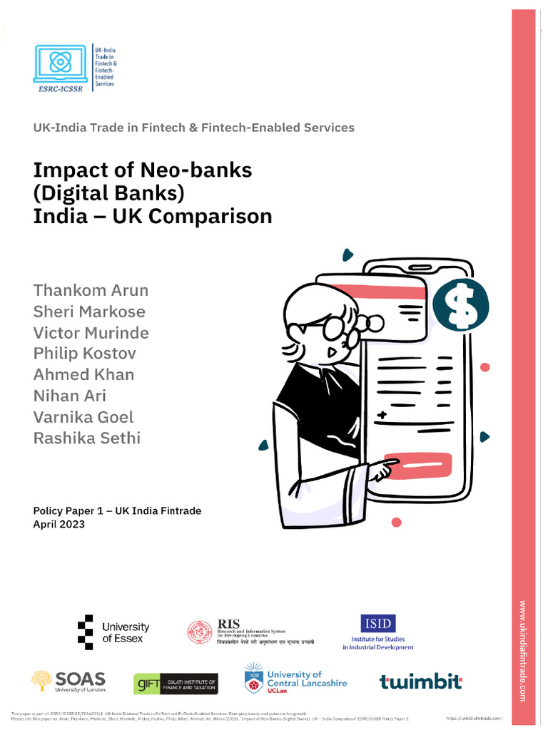 Impact of Neobanks UK India Comparison PDF Banks Office Of The Impact of Neobanks UK India Comparison PDF Banks Office Of The