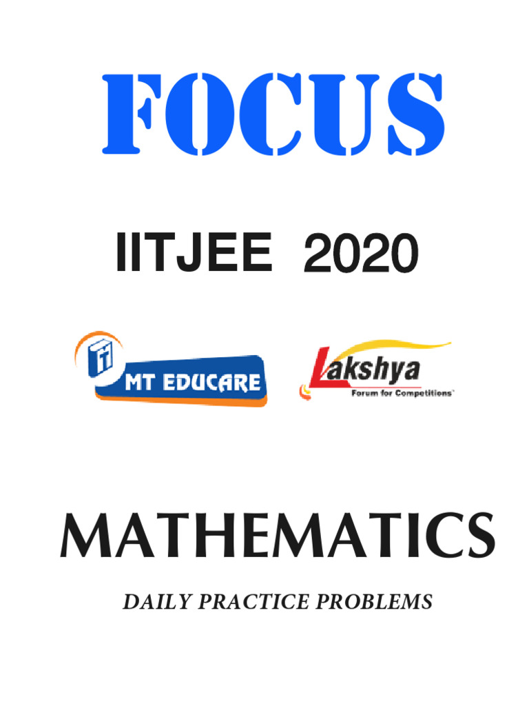 【xxx】 IIT JEE 2020 Mathematics Daily Problems | PDF | Numbers | Decimal