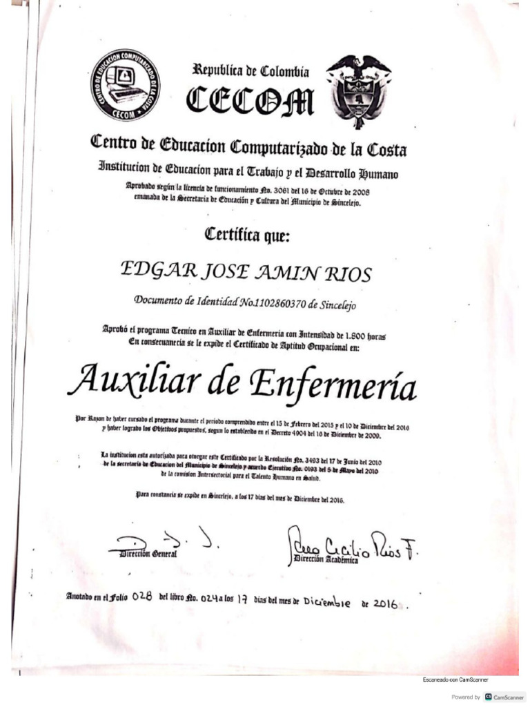 Diploma Enfermer a PDF