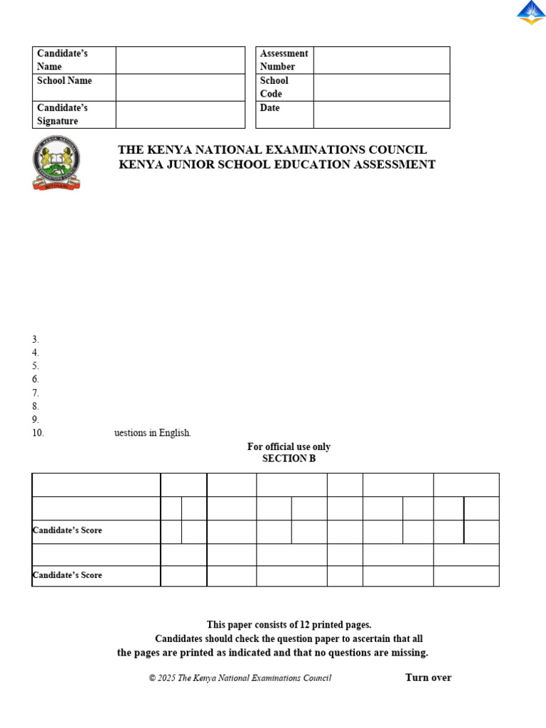 KJSEA 2025 Islamic Education Sample Paper | PDF