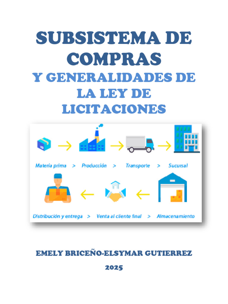 Compras y Ley de Licitaciones 2025 | PDF | Business | Calidad (comercial)