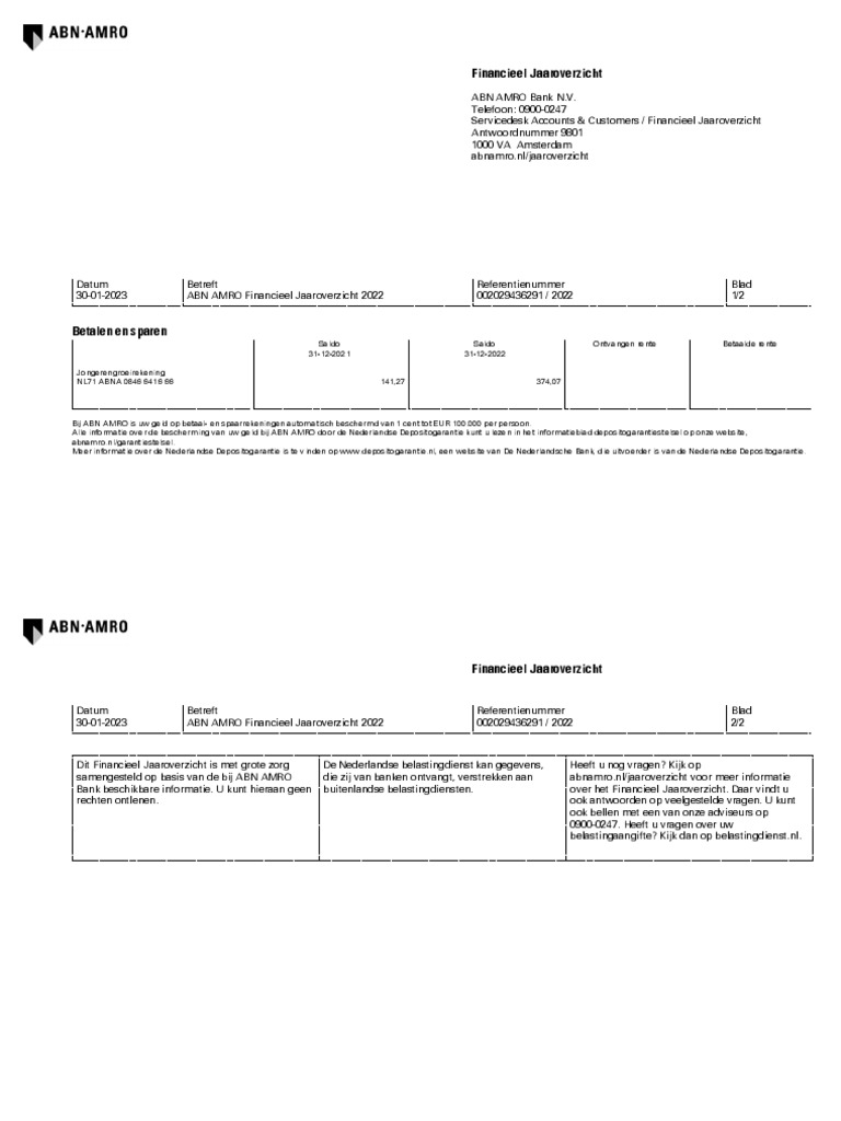 1 Financieel Jaaroverzicht Volgnr20222941 | PDF