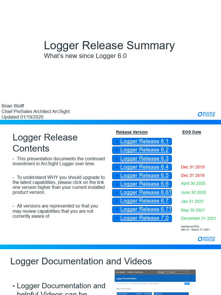 Logger WhatsNew v9 | PDF | Metadata | Transport Layer Security