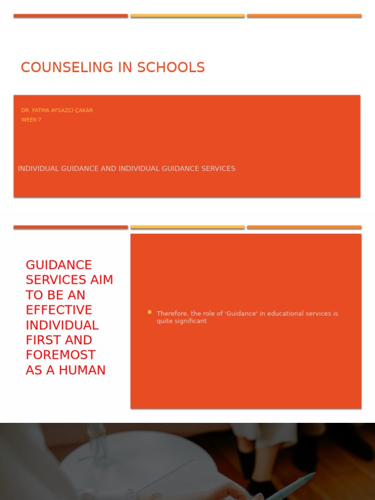 Individual Guidance in School Counseling | PDF | Self Esteem | Intelligence