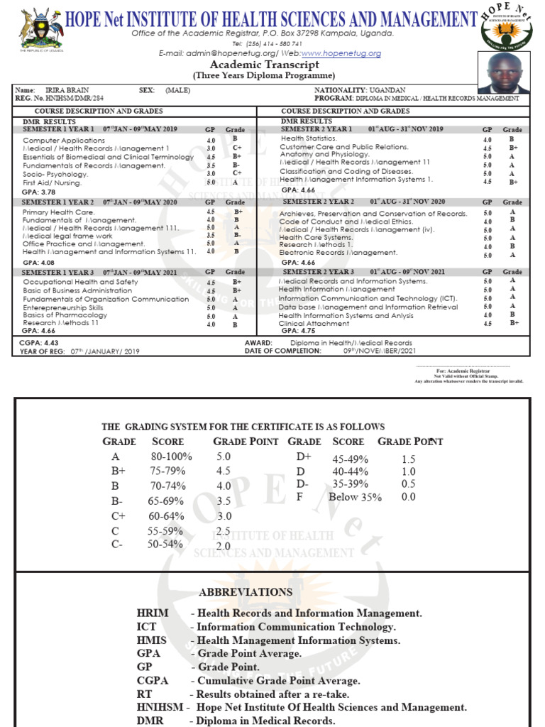 Diploma in Health Records Management | PDF | Medicine | Health Sciences