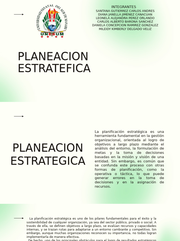 Errores y Beneficios de la Planeación Estratégica | PDF | Planificación ...