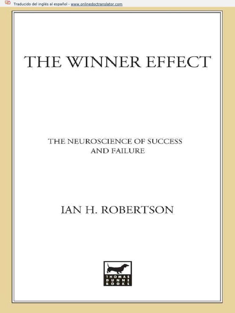 The Winner Effect The Neuroscience of Success and Failure - PDFDrive ...
