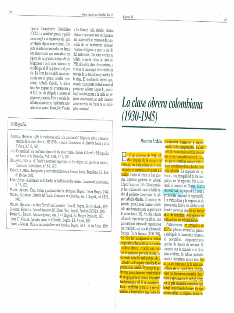 Clase Obrera 1886-1930 | PDF