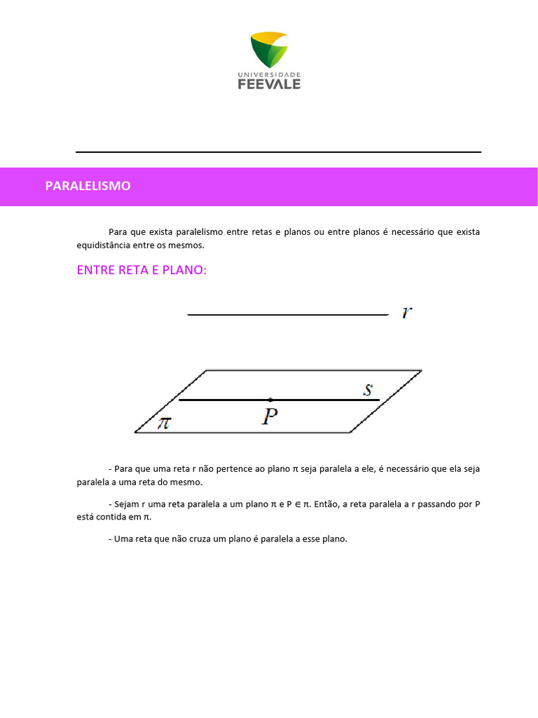 Paralelismo e Perpendicularismo em Geometria | PDF | Linha (Geometria ...