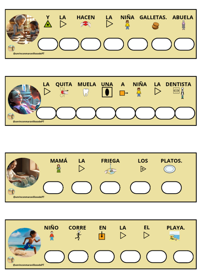 Ordena Palabras y Construye Frases | PDF