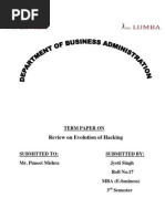 Review On Evolution of Hacking