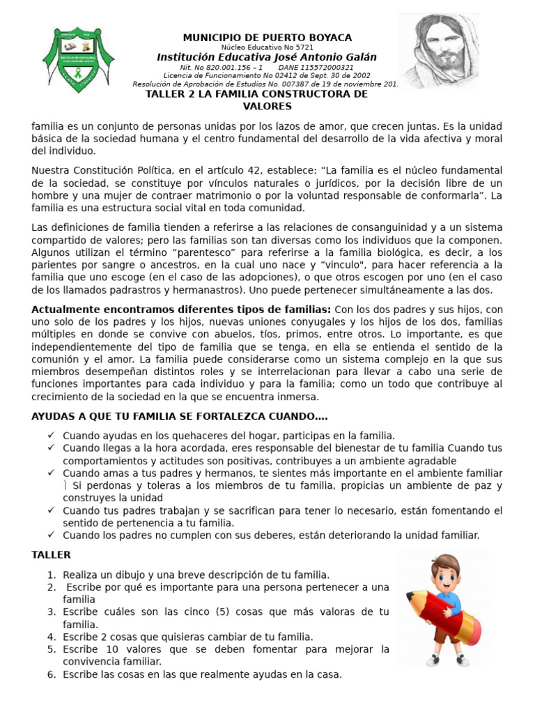 La Familia: Valores y Fortalecimiento | PDF | Familia | Parentesco