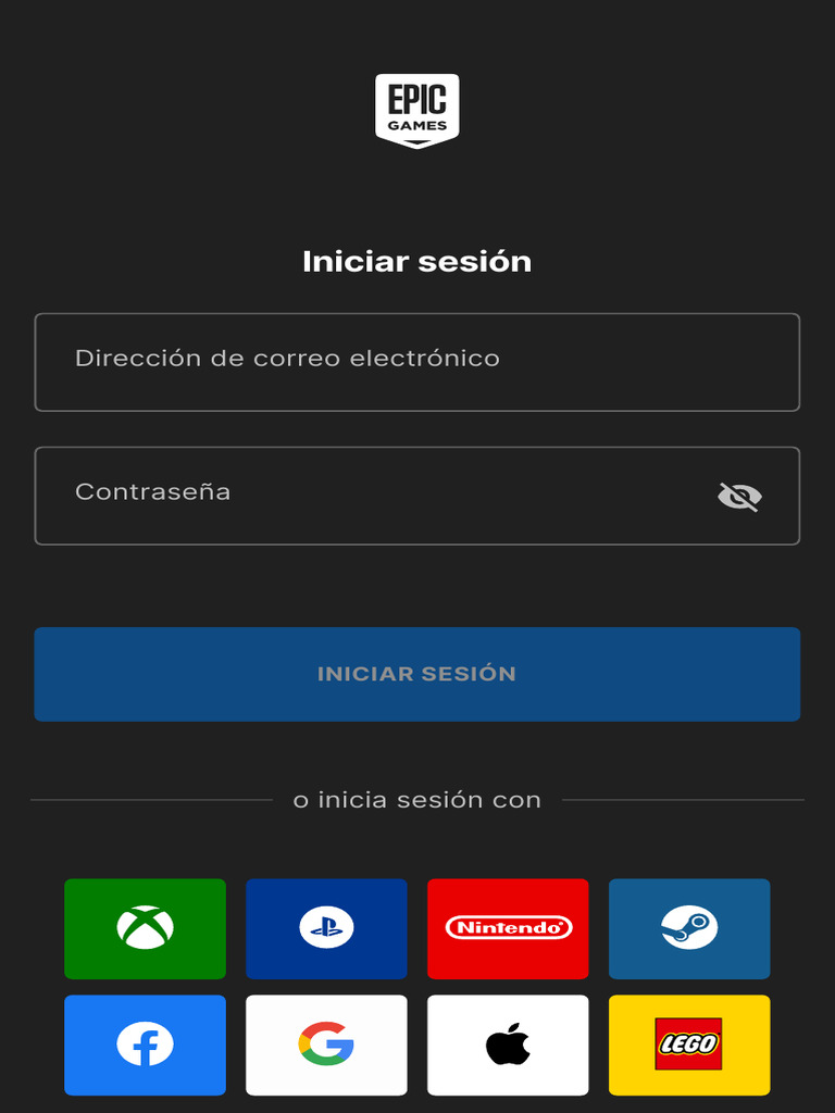 Inicia Sesión en Tu Cuenta de Epic Games Epic Games | PDF