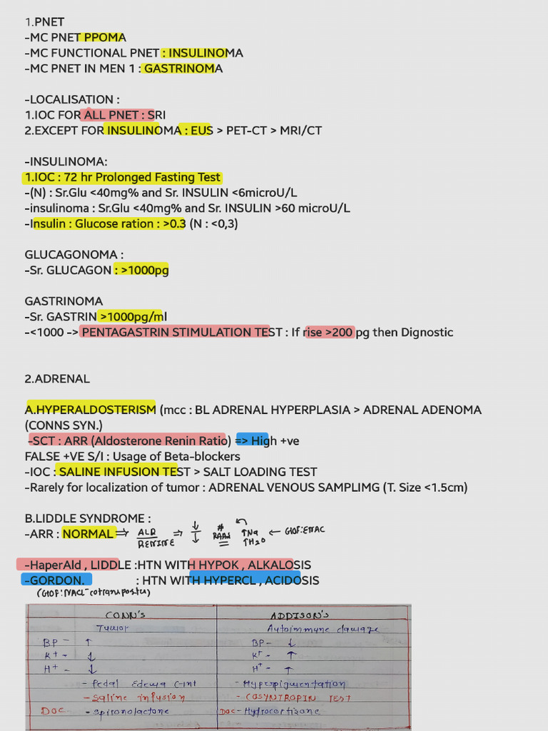 ENDOCRINE Notes | PDF