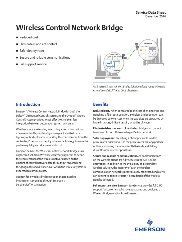 Emerson Wireless Control Network Bridge | PDF | Computer Network ...