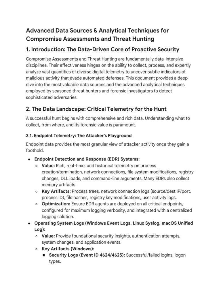 Advanced Techniques for Compromise Assessment | PDF | Cloud Computing ...