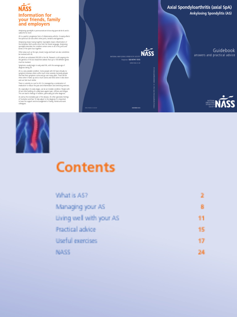 NASS Guide to Ankylosing Spondylitis | PDF | Clinical Medicine ...