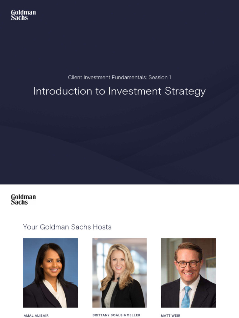 Investment Strategy Fundamentals Session | PDF | Cost Of Living ...