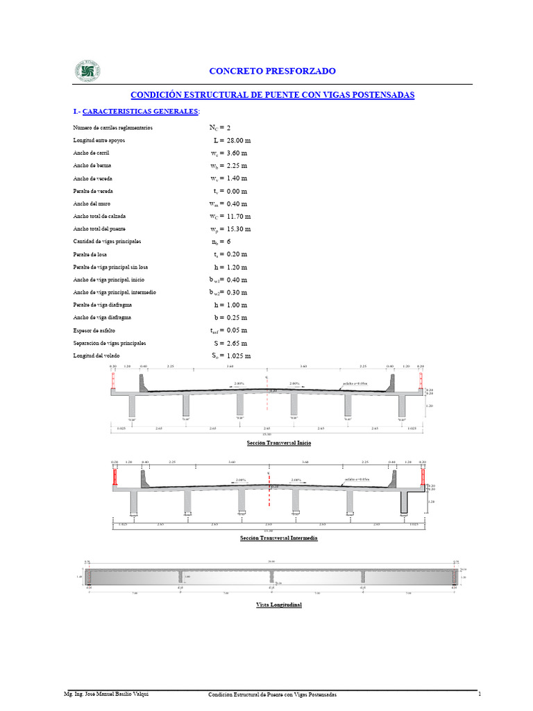 Condición Estructural de Puente con Vigas | PDF | Viga (Estructura ...