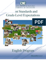 English Content Standards and Grade Level Expectations