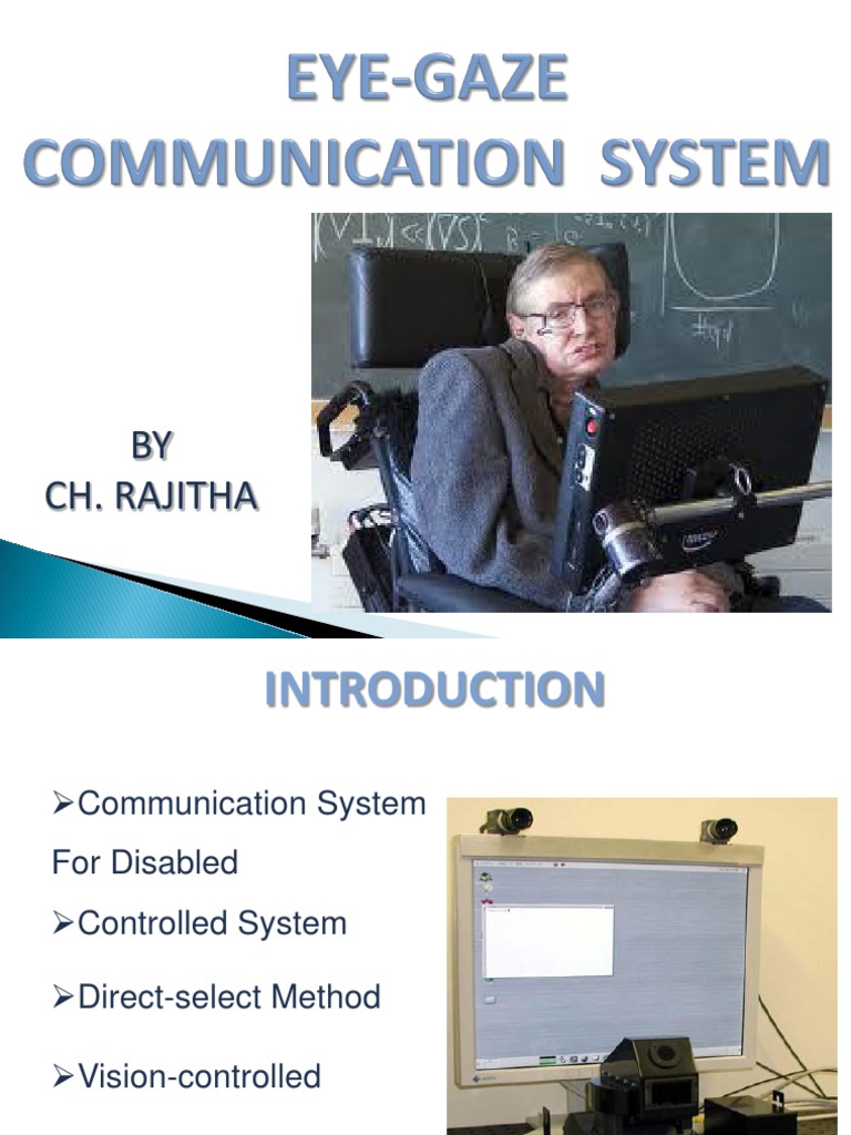 Eye Gaze Communication Ppt Computer Keyboard Human Communication